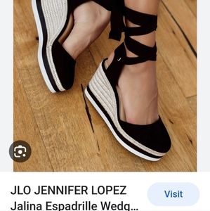 JLO JENNIFER LOPEZ JALINA ESPADRILLE WEDGES